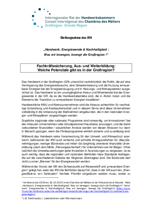 Fachkräftesicherung, Aus- und Weiterbildung